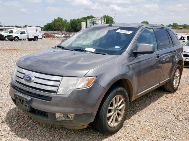 2FMDK3JCXABB09664 - 2010 FORD EDGE SEL GRAY photo 2