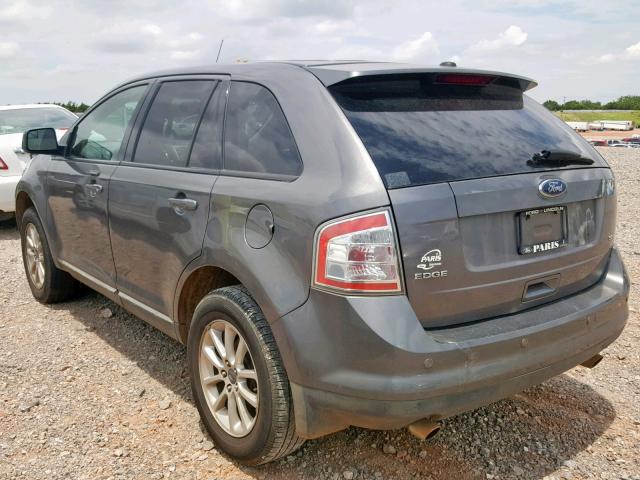 2FMDK3JCXABB09664 - 2010 FORD EDGE SEL GRAY photo 3