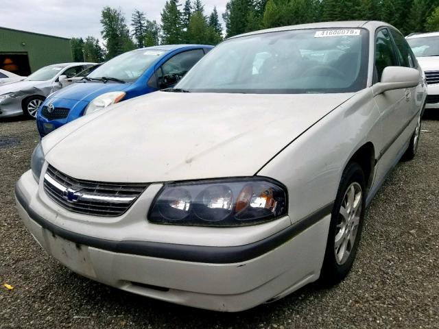 2G1WF52E449404499 - 2004 CHEVROLET IMPALA CREAM photo 2