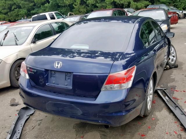 1HGCP2F81AA153002 - 2010 HONDA ACCORD EXL BLUE photo 4