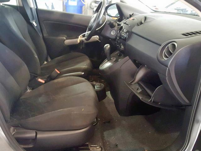 JM1DE1KY0C0144289 - 2012 MAZDA MAZDA2 SILVER photo 5