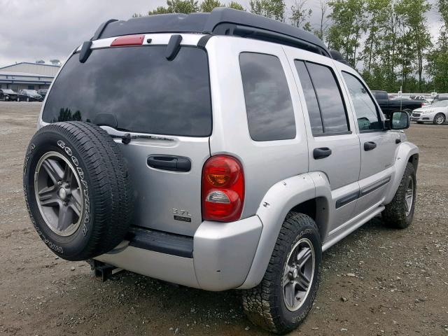 1J4GL38K84W236129 - 2004 JEEP LIBERTY RE SILVER photo 4