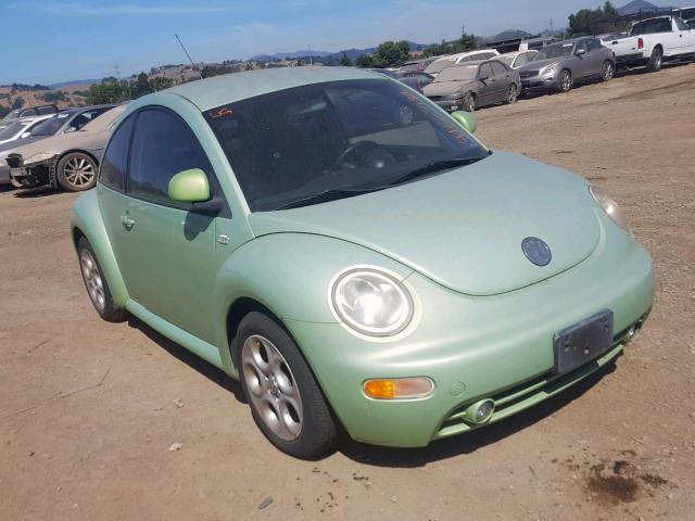 3VWCC21CXYM458174 - 2000 VOLKSWAGEN NEW BEETLE GREEN photo 1