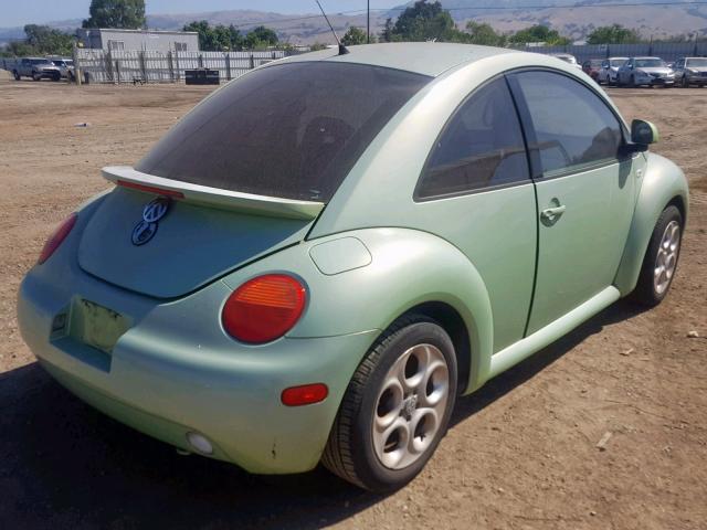 3VWCC21CXYM458174 - 2000 VOLKSWAGEN NEW BEETLE GREEN photo 4