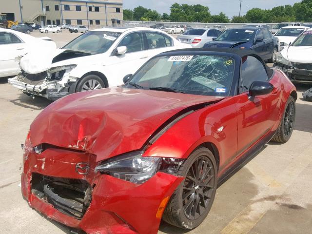 JM1NDAC77G0107985 - 2016 MAZDA MX-5 MIATA RED photo 2