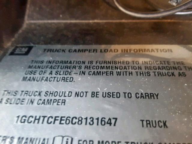 1GCHTCFE6C8131647 - 2012 CHEVROLET COLORADO L SILVER photo 10