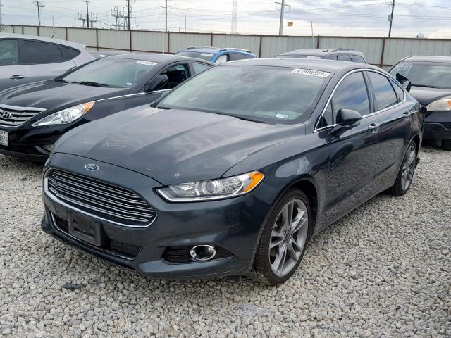 3FA6P0D97FR113196 - 2015 FORD FUSION TIT GREEN photo 2