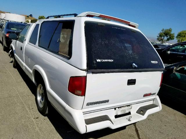 1GTCS14W7VK507646 - 1997 GMC SONOMA WHITE photo 3