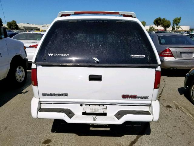 1GTCS14W7VK507646 - 1997 GMC SONOMA WHITE photo 6