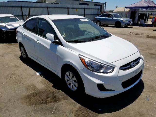 KMHCT4AE9GU070231 - 2016 HYUNDAI ACCENT SE WHITE photo 1