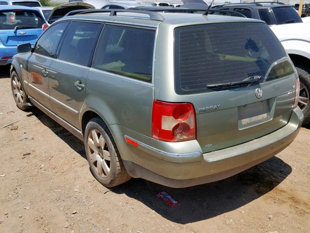 WVWYH63B22E382730 - 2002 VOLKSWAGEN PASSAT GLX GREEN photo 3