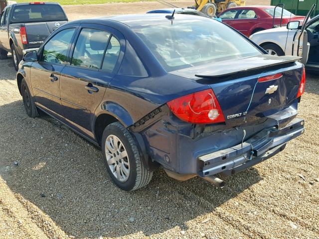 1G1AT58H697236216 - 2009 CHEVROLET COBALT LT BLUE photo 3