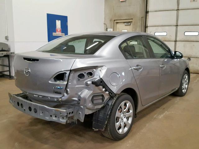 JM1BL1U78D1776762 - 2013 MAZDA 3 I SILVER photo 4