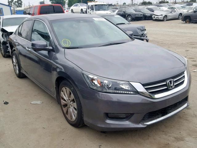 1HGCR2F85EA075291 - 2014 HONDA ACCORD EXL GRAY photo 1