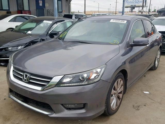 1HGCR2F85EA075291 - 2014 HONDA ACCORD EXL GRAY photo 2