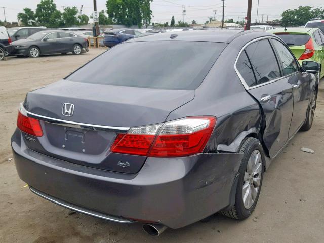 1HGCR2F85EA075291 - 2014 HONDA ACCORD EXL GRAY photo 4