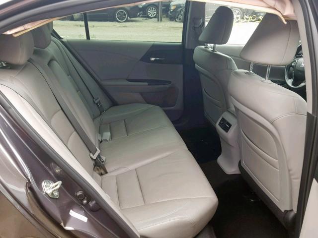 1HGCR2F85EA075291 - 2014 HONDA ACCORD EXL GRAY photo 6