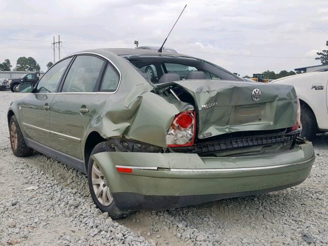 WVWPD63B03P208409 - 2003 VOLKSWAGEN PASSAT GLS GREEN photo 3