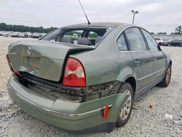 WVWPD63B03P208409 - 2003 VOLKSWAGEN PASSAT GLS GREEN photo 4