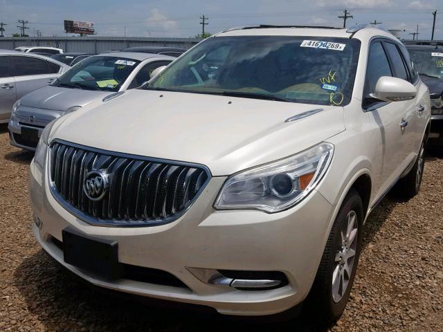 5GAKRBKD1FJ114202 - 2015 BUICK ENCLAVE WHITE photo 2