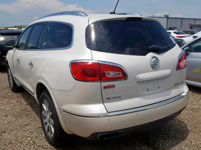 5GAKRBKD1FJ114202 - 2015 BUICK ENCLAVE WHITE photo 3