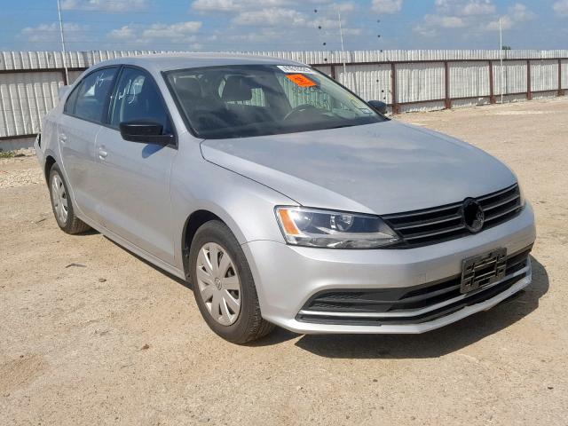3VW2K7AJ4FM358059 - 2015 VOLKSWAGEN JETTA BASE SILVER photo 1