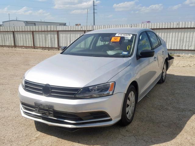 3VW2K7AJ4FM358059 - 2015 VOLKSWAGEN JETTA BASE SILVER photo 2