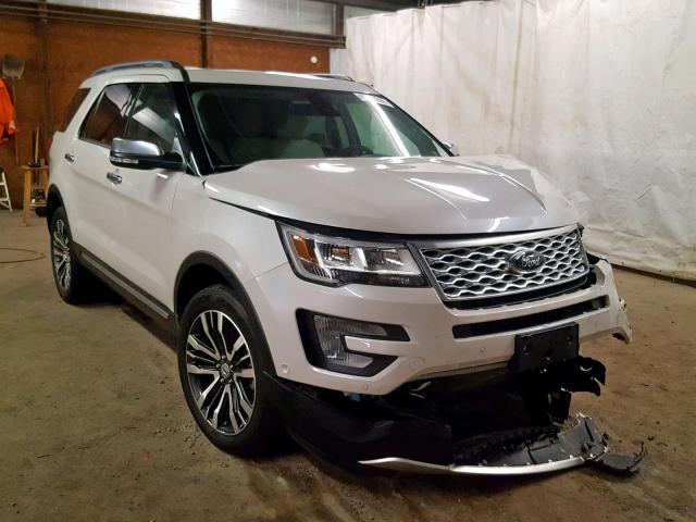 1FM5K8HT1HGD82390 - 2017 FORD EXPLORER P WHITE photo 1