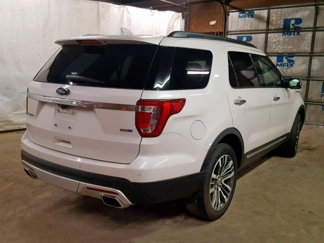 1FM5K8HT1HGD82390 - 2017 FORD EXPLORER P WHITE photo 4