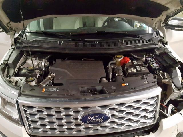 1FM5K8HT1HGD82390 - 2017 FORD EXPLORER P WHITE photo 7