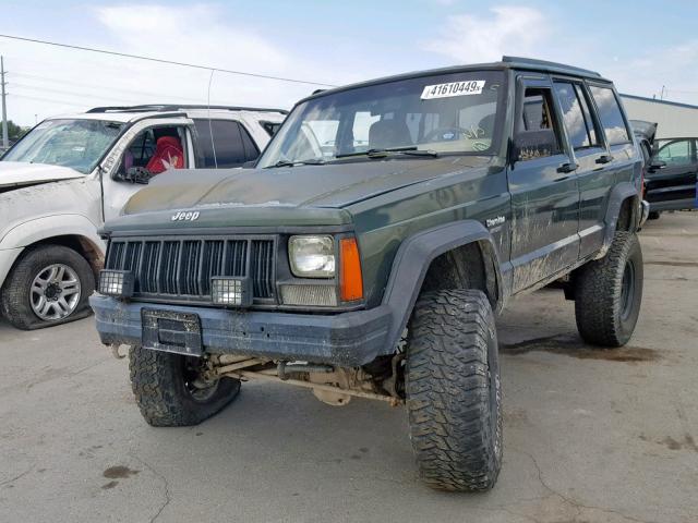 1J4FJ68S0TL212667 - 1996 JEEP CHEROKEE S GREEN photo 2