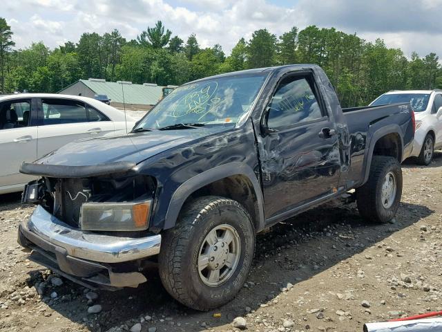 1GCDT146268322629 - 2006 CHEVROLET COLORADO BLACK photo 2