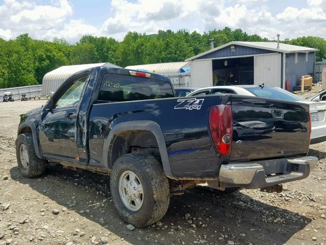 1GCDT146268322629 - 2006 CHEVROLET COLORADO BLACK photo 3