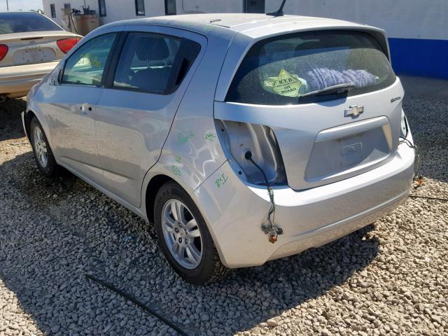 1G1JA6SHXC4118098 - 2012 CHEVROLET SONIC LS SILVER photo 3
