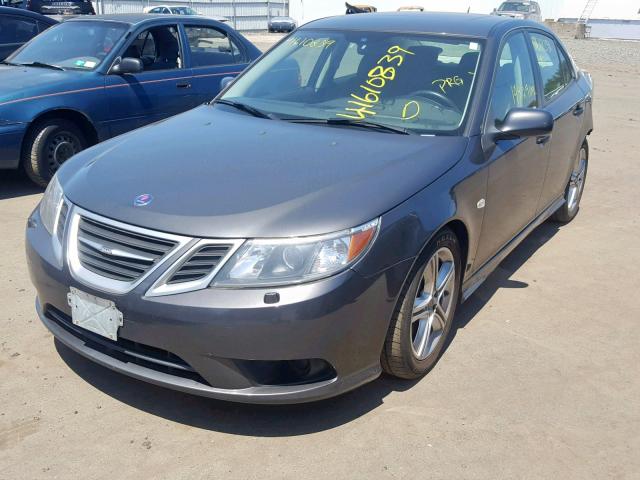 YS3FA4NY1A1607283 - 2010 SAAB 9-3 2.0T GRAY photo 2