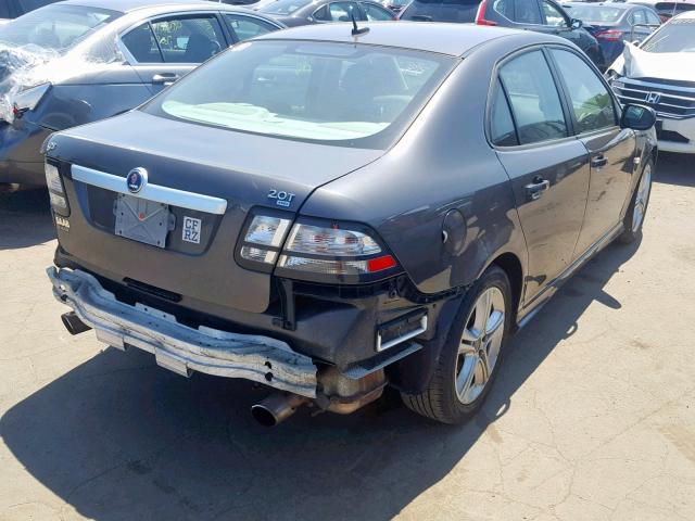 YS3FA4NY1A1607283 - 2010 SAAB 9-3 2.0T GRAY photo 4