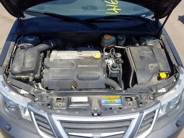 YS3FA4NY1A1607283 - 2010 SAAB 9-3 2.0T GRAY photo 7