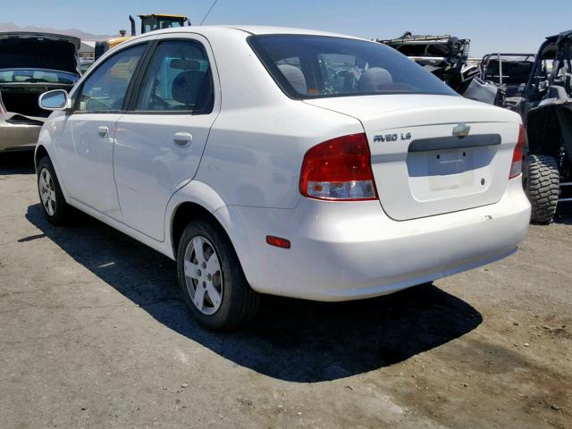 KL1TD56606B660912 - 2006 CHEVROLET AVEO BASE Ağ foto 3