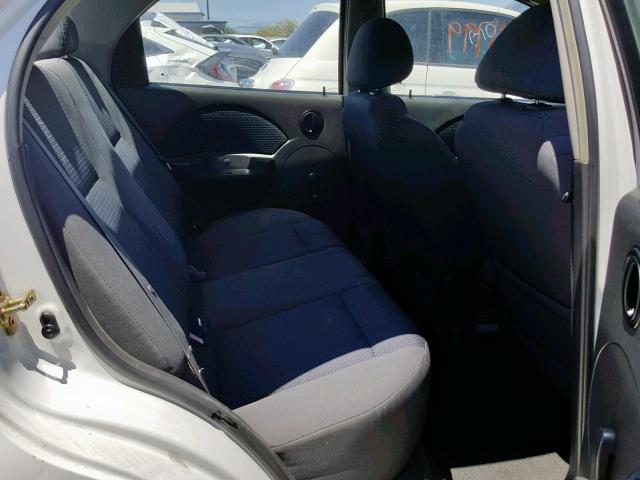 KL1TD56606B660912 - 2006 CHEVROLET AVEO BASE Ağ foto 6