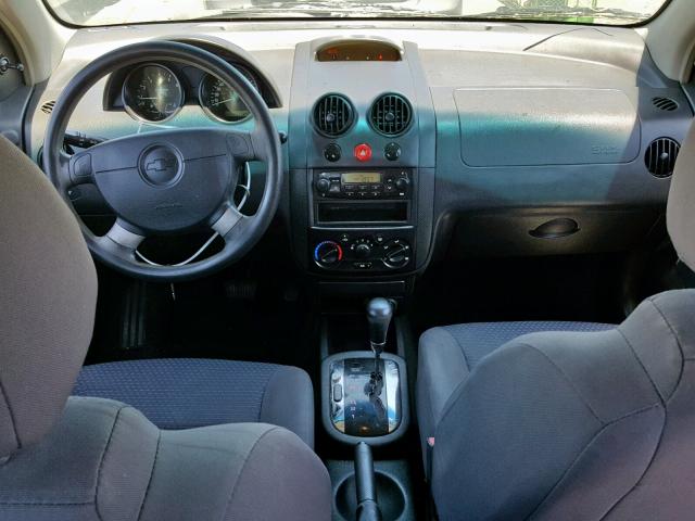 KL1TD56606B660912 - 2006 CHEVROLET AVEO BASE Ağ foto 9