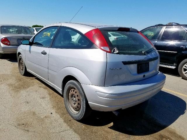 1FAFP31N77W187655 - 2007 FORD FOCUS ZX3 SILVER photo 3