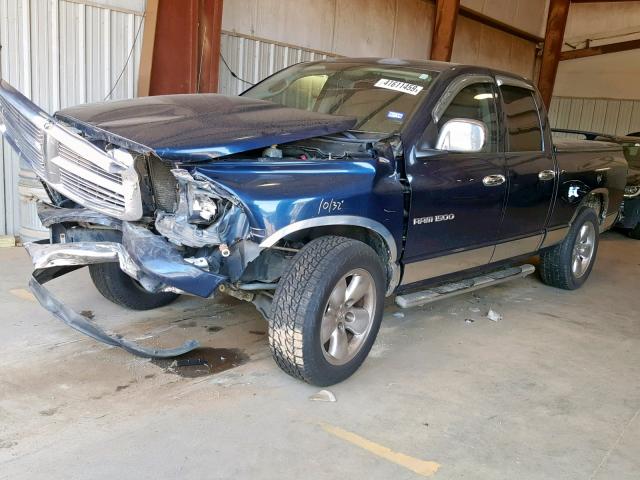 1D7HA18D35J624881 - 2005 DODGE RAM 1500 S BLUE photo 2