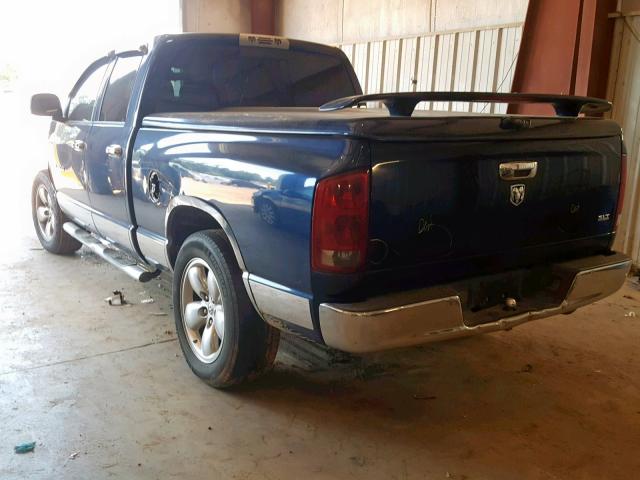 1D7HA18D35J624881 - 2005 DODGE RAM 1500 S BLUE photo 3