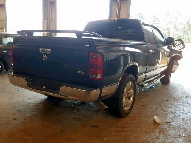 1D7HA18D35J624881 - 2005 DODGE RAM 1500 S BLUE photo 4