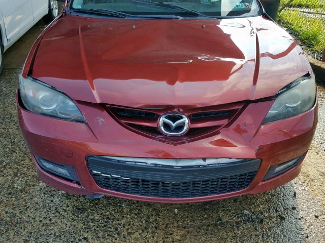 JM1BK324281117699 - 2008 MAZDA 3 S BURGUNDY photo 9