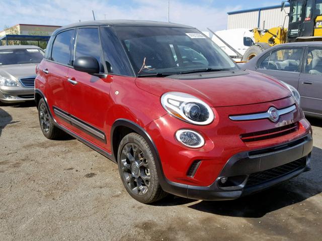 ZFBCFADH4HZ039671 - 2017 FIAT 500L TREKK MAROON photo 1