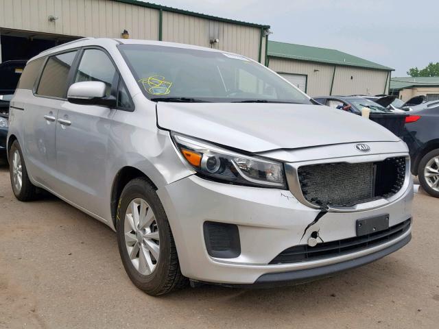 KNDMB5C18G6174211 - 2016 KIA SEDONA LX SILVER photo 1