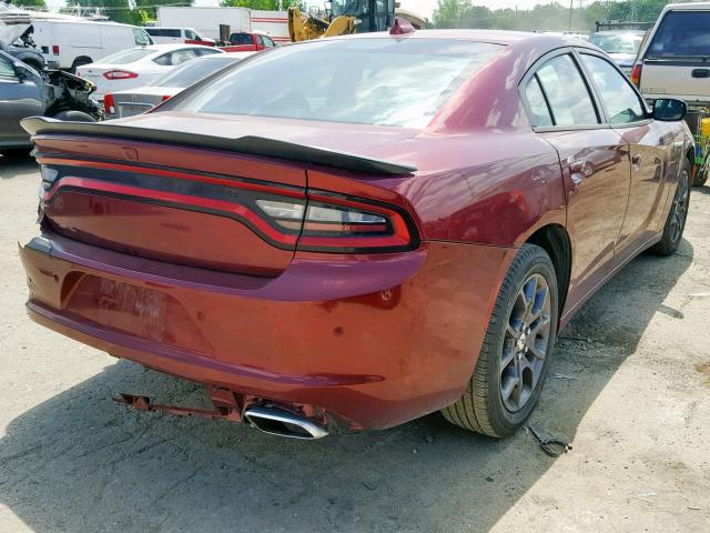 2C3CDXJG9JH198116 - 2018 DODGE CHARGER GT RED photo 4