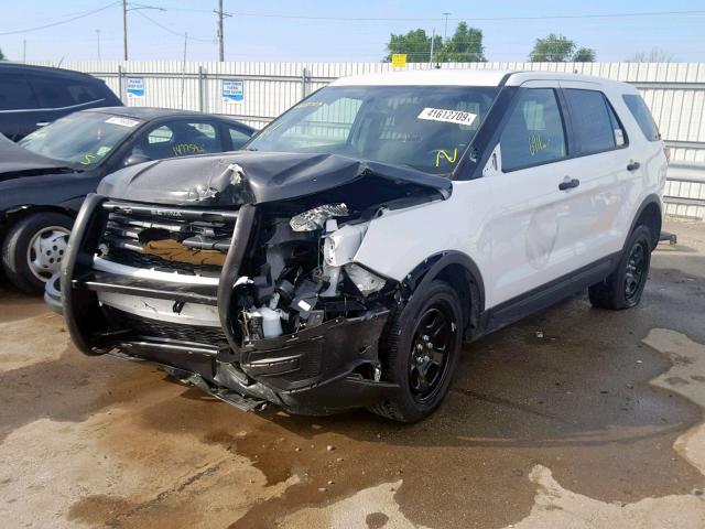 1FM5K8ARXJGB34692 - 2018 FORD EXPLORER P WHITE photo 2