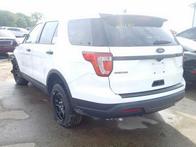 1FM5K8ARXJGB34692 - 2018 FORD EXPLORER P WHITE photo 3